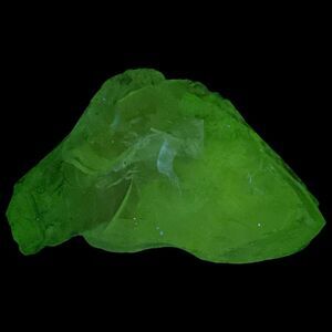 Mint Green Translucent Art Glass Cullet‎ Glowing Manganese Slag Glass #4GL273